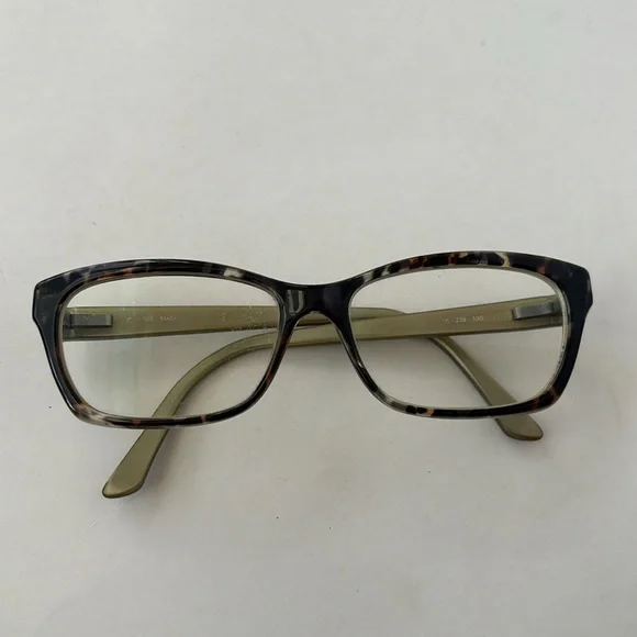 Fendi glasses frame, black brown gray marbling with gold legs and Fendi logo - Picture 7 of 8
